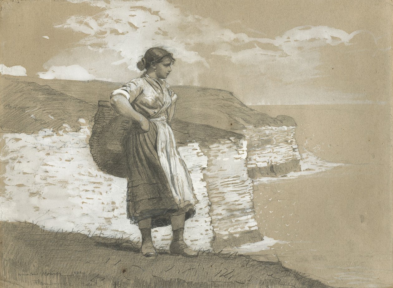 Flamborough Head, Angleterre, 1882 - Winslow Homer