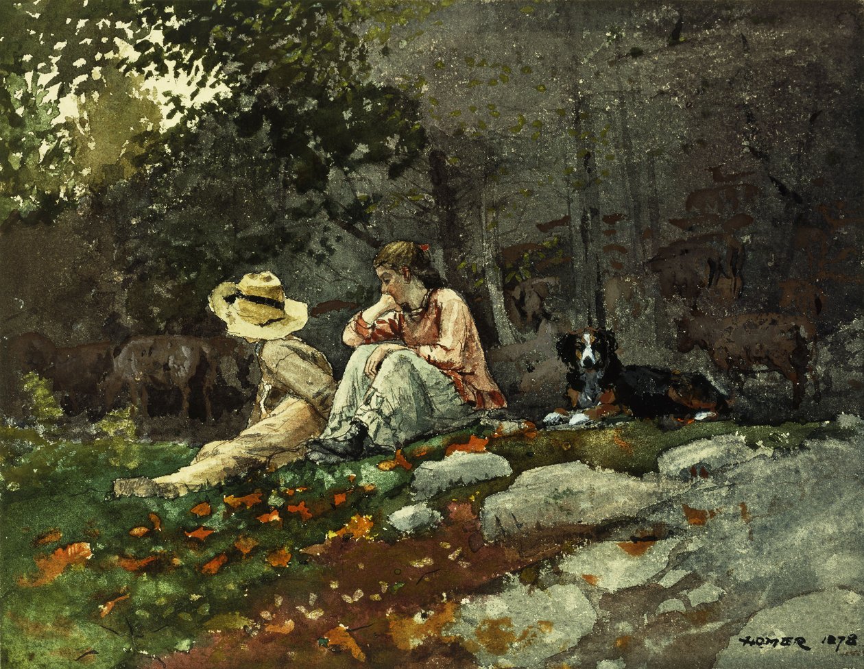 Troupeau de moutons, ferme de Houghton, 1878 - Winslow Homer