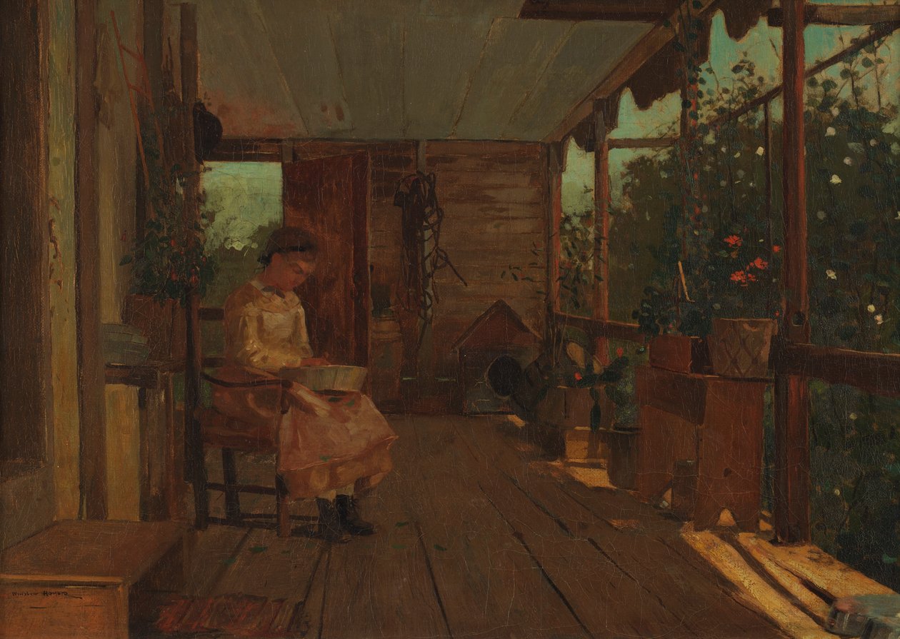 Fille écosseuse de pois - Winslow Homer
