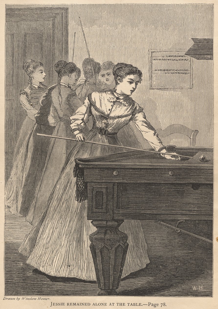 Jessie est restée seule à table - Winslow Homer