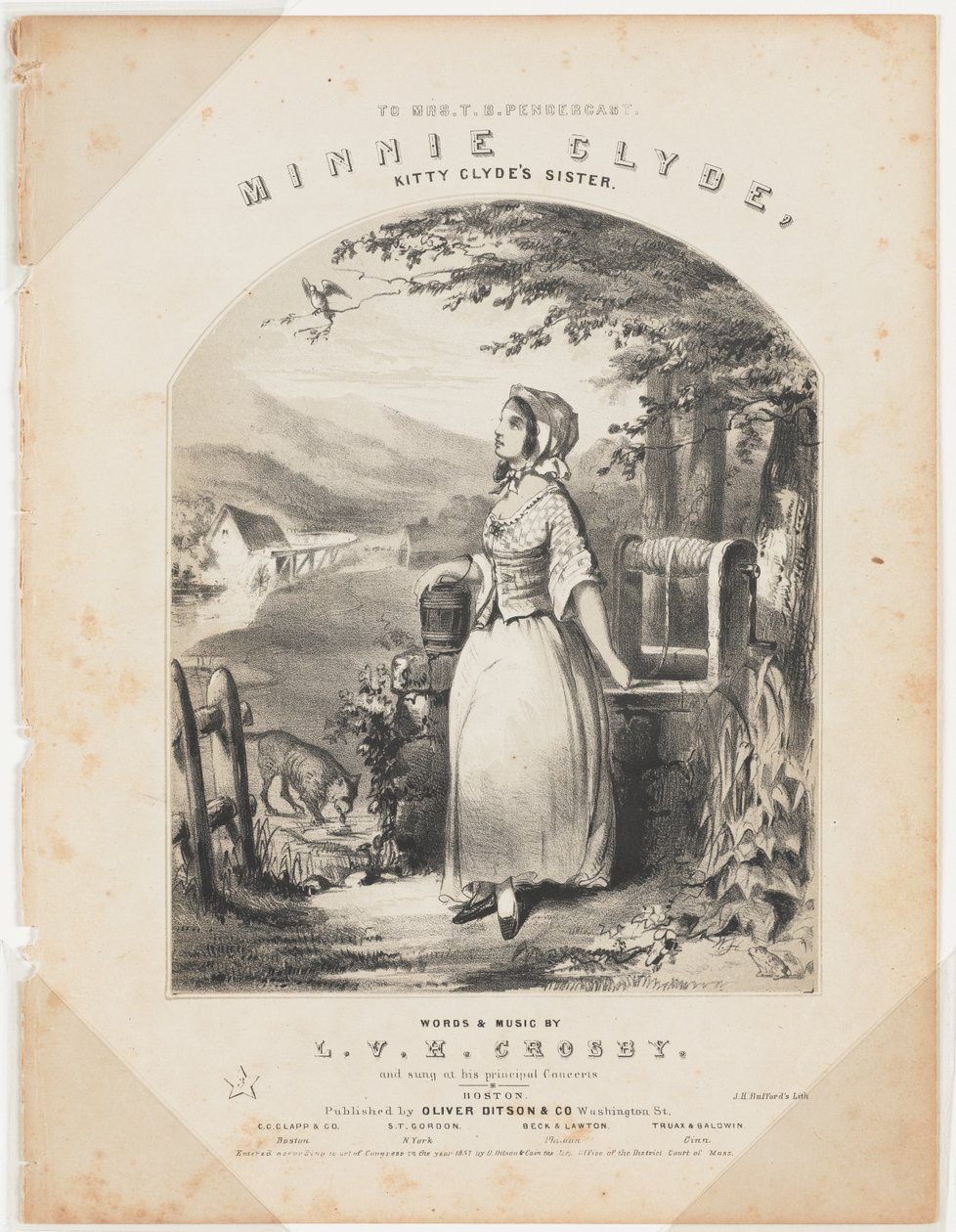 Minnie Clyde [Feuille de chanson de cinq pages, complète] - Winslow Homer