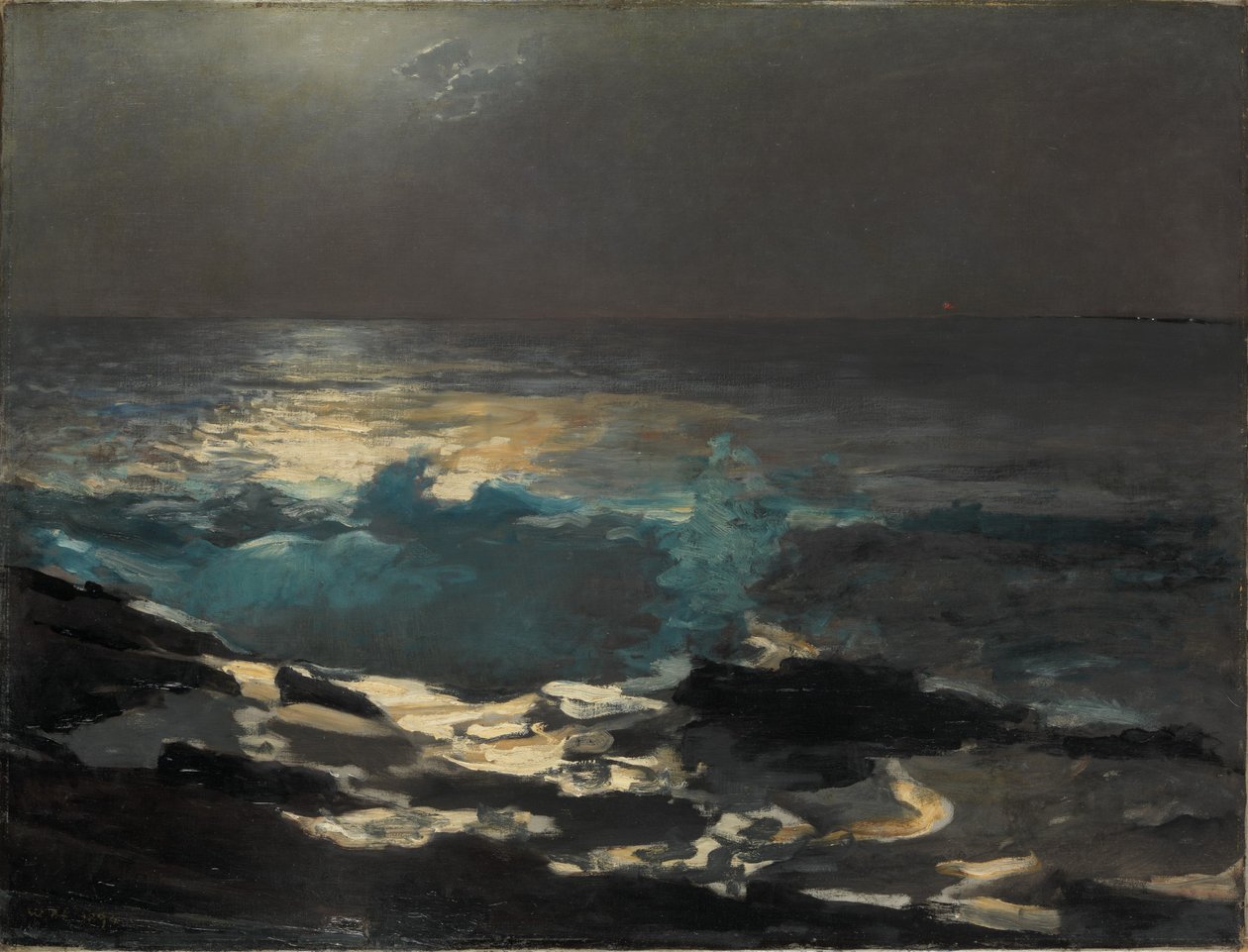 Clair de lune, lampe îlot en bois - Winslow Homer