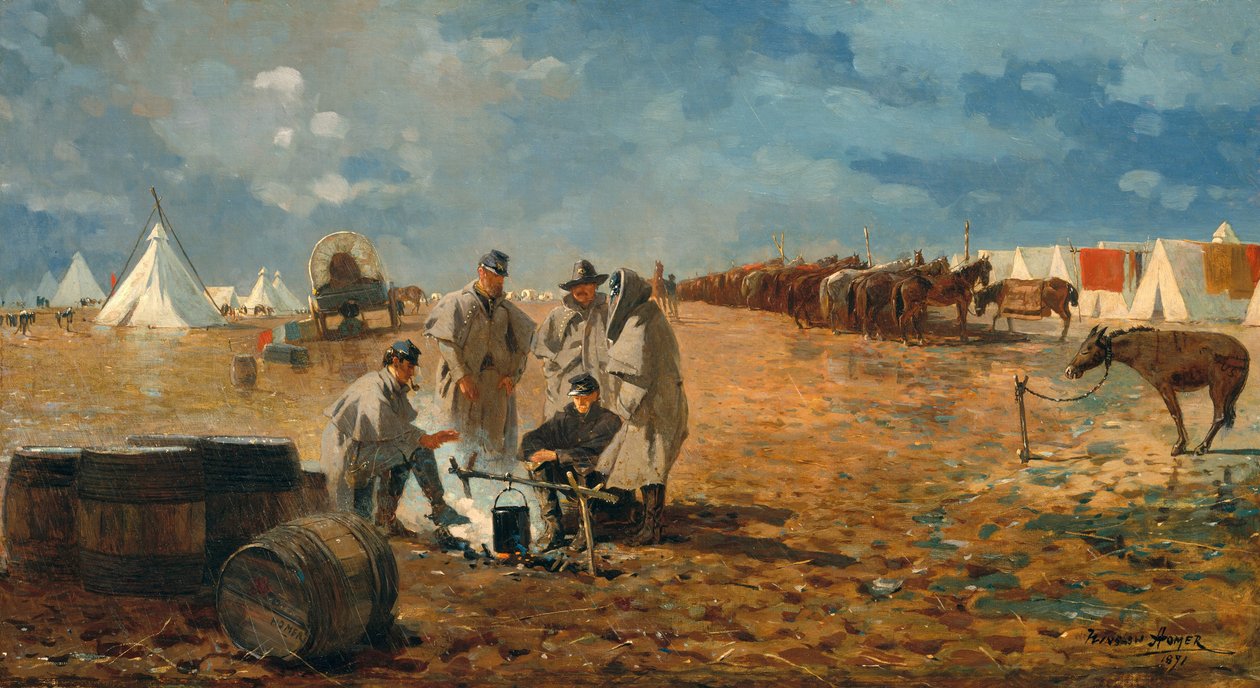 Jour de pluie au camp, 1871 - Winslow Homer