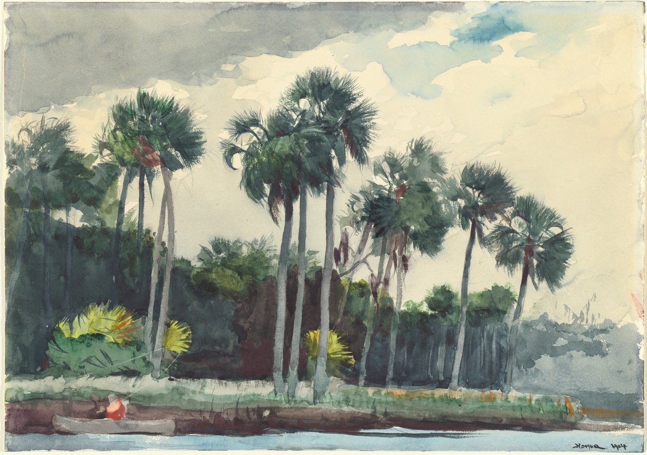 Chemise rouge, Homosassa, Floride - Winslow Homer