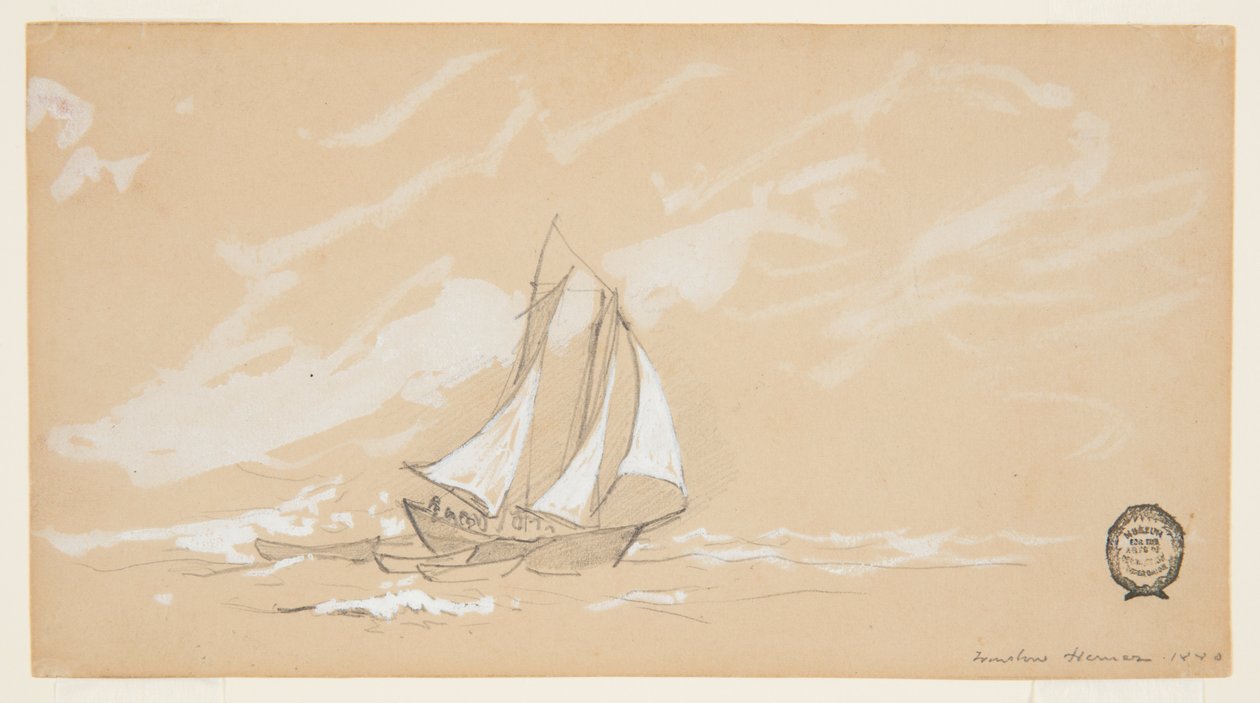 Goélette avec Trois Doris - Winslow Homer