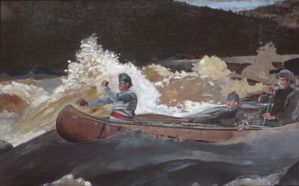 Descente des Rapides, Rivière Saguenay, 1905-10 - Winslow Homer