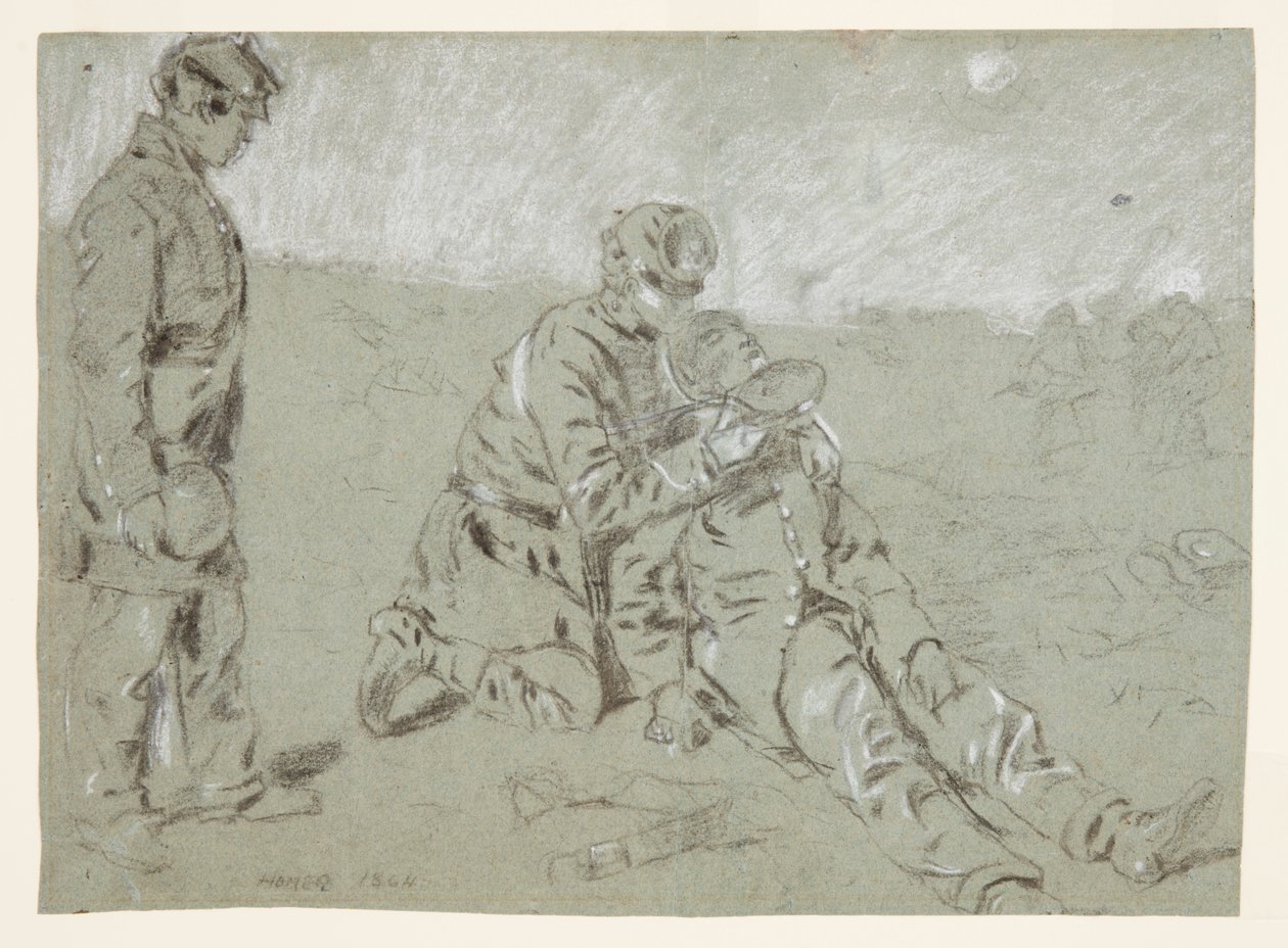Soldat donnant de l