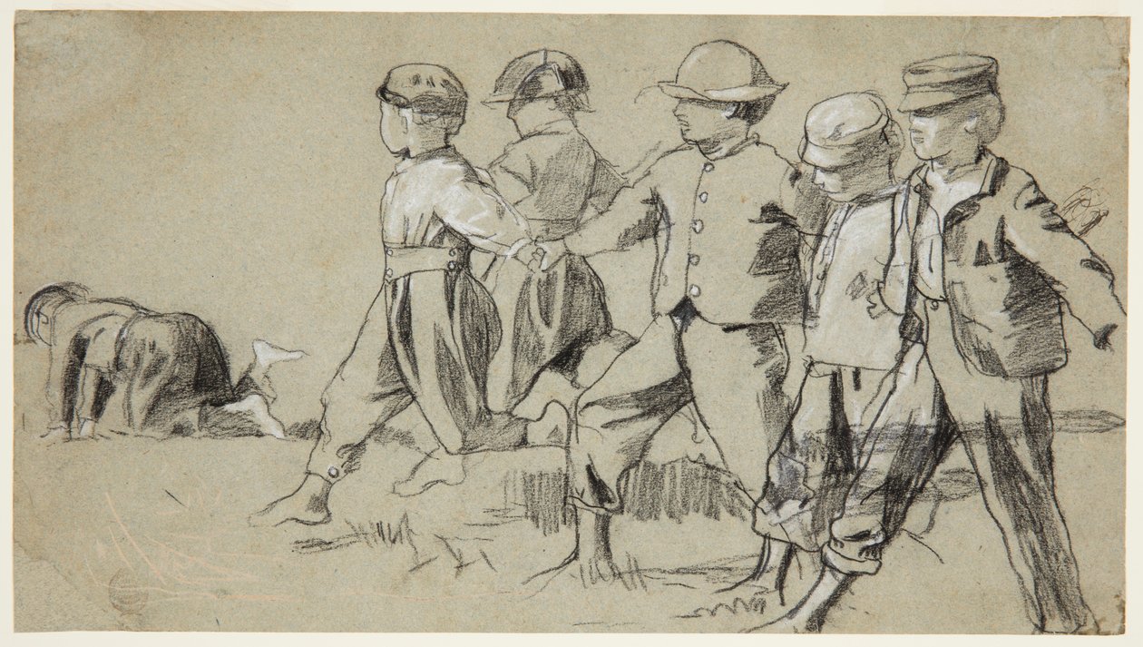 Étude pour "Snap the Whip" - Winslow Homer