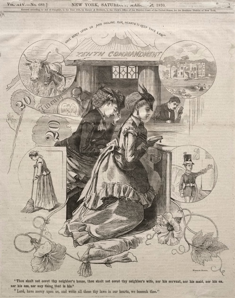 Dixième Commandement, 1870 - Winslow Homer