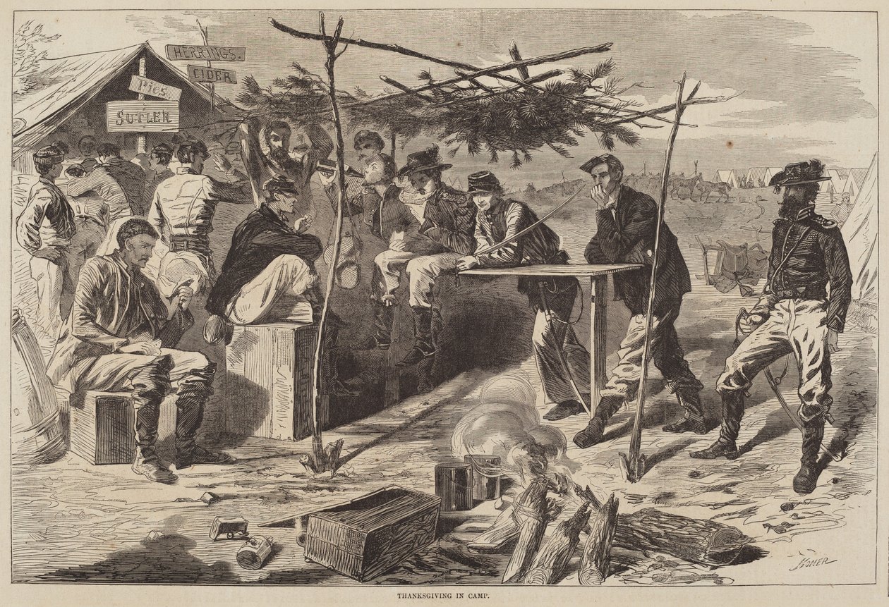 Action de Grâce au Camp - Winslow Homer