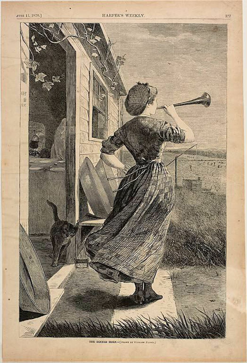 Le cor du dîner - Winslow Homer