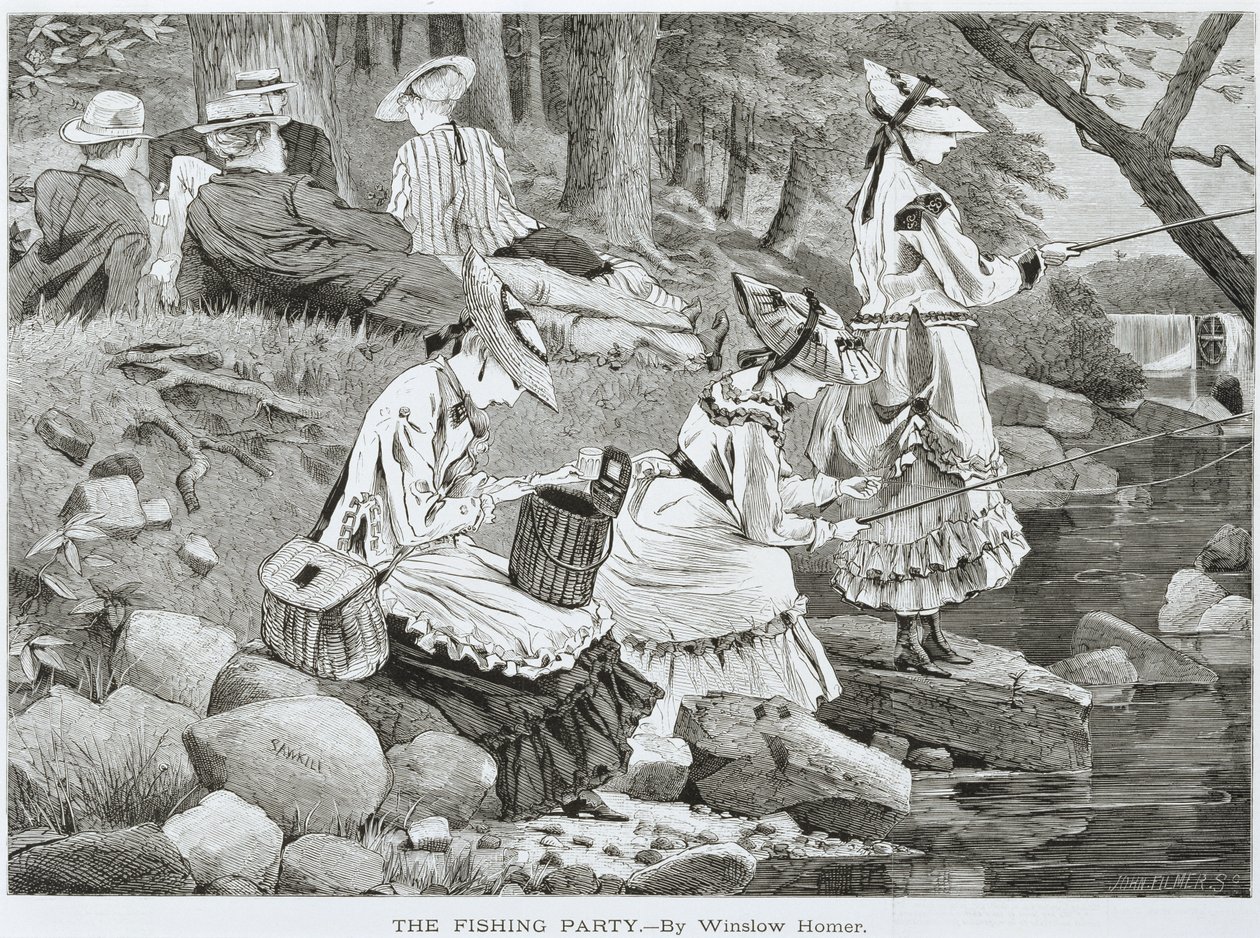 "La partie de pêche--" - Winslow Homer