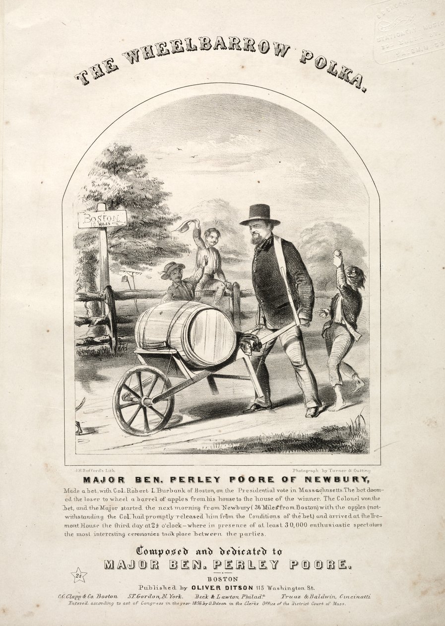 La Polka de la brouette - Couverture de partition - Winslow Homer