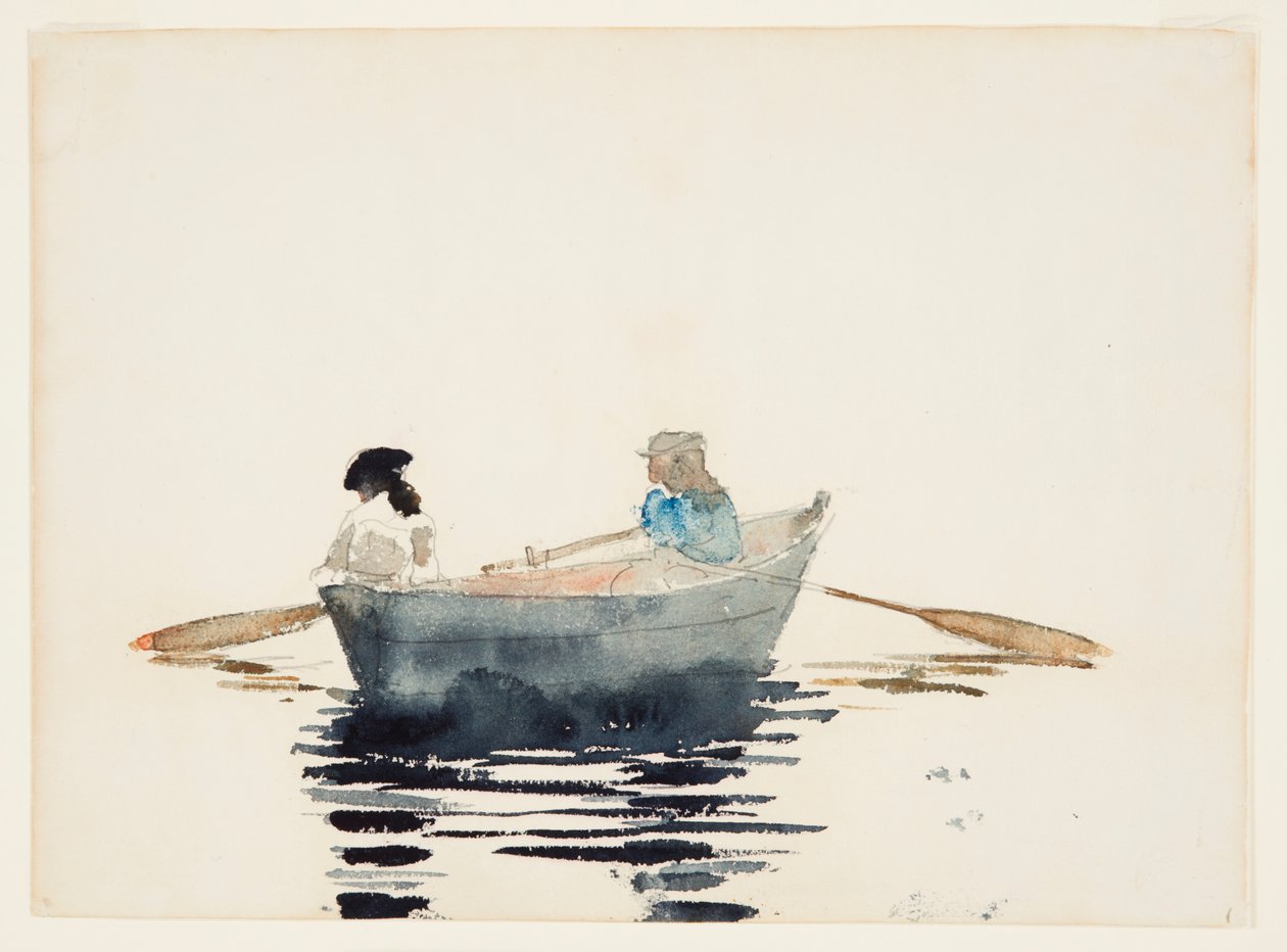 Deux filles dans une barque - Winslow Homer