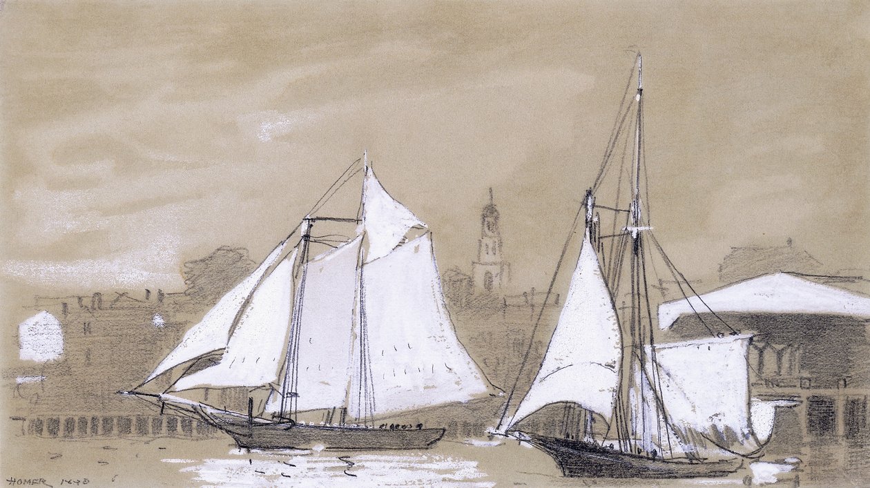 Deux goélettes - Winslow Homer