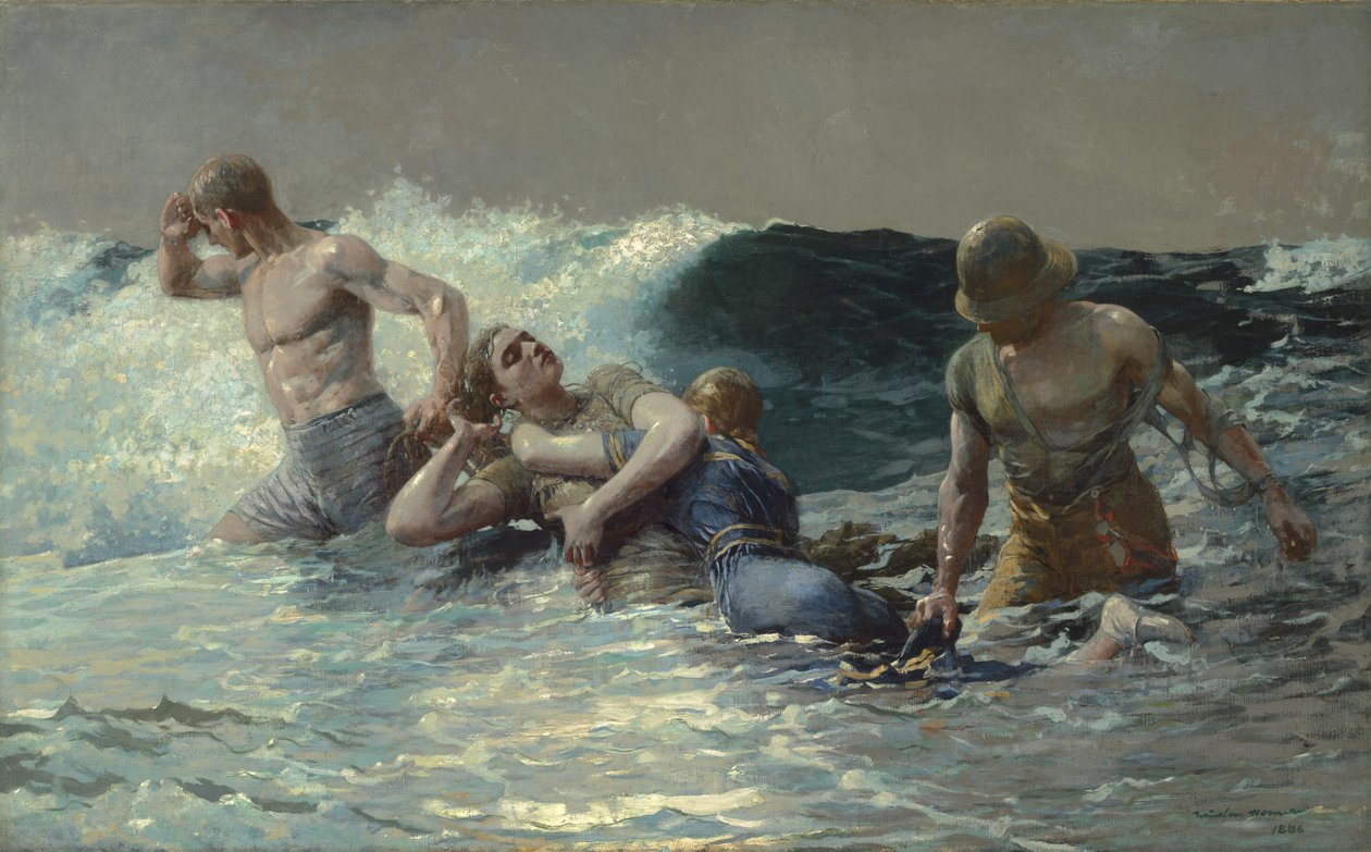 Le ressac, 1886 - Winslow Homer