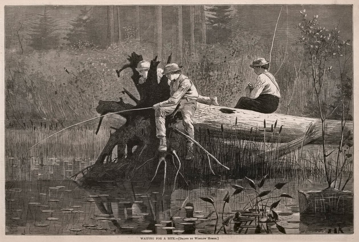 En attendant une bouchée - Winslow Homer