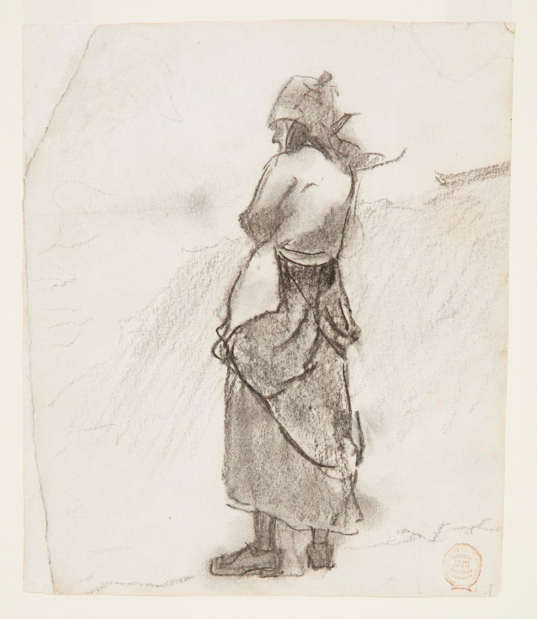 Femme regardant la mer, Cullercoats, Angleterre - Winslow Homer