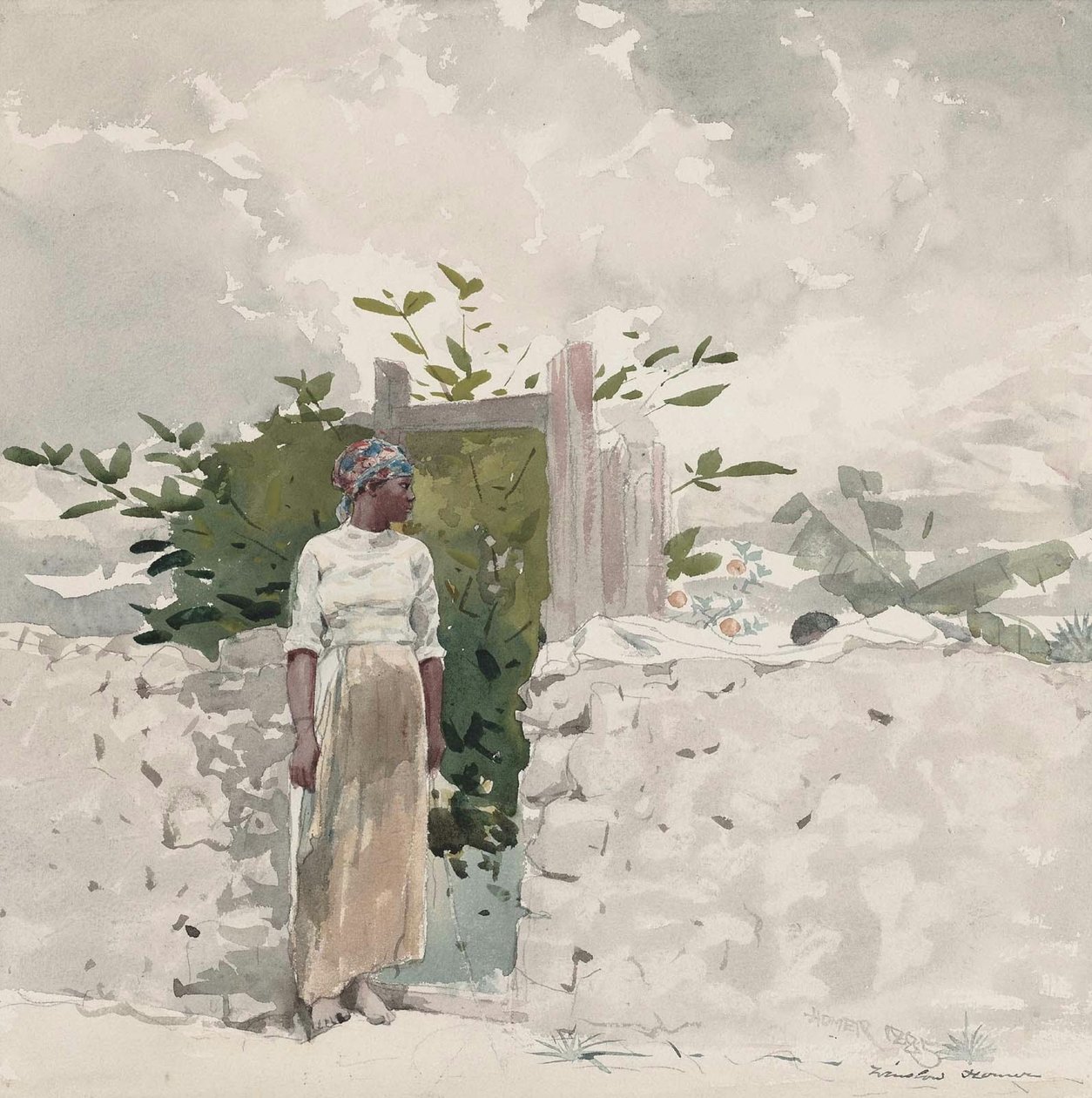 Femme debout près d