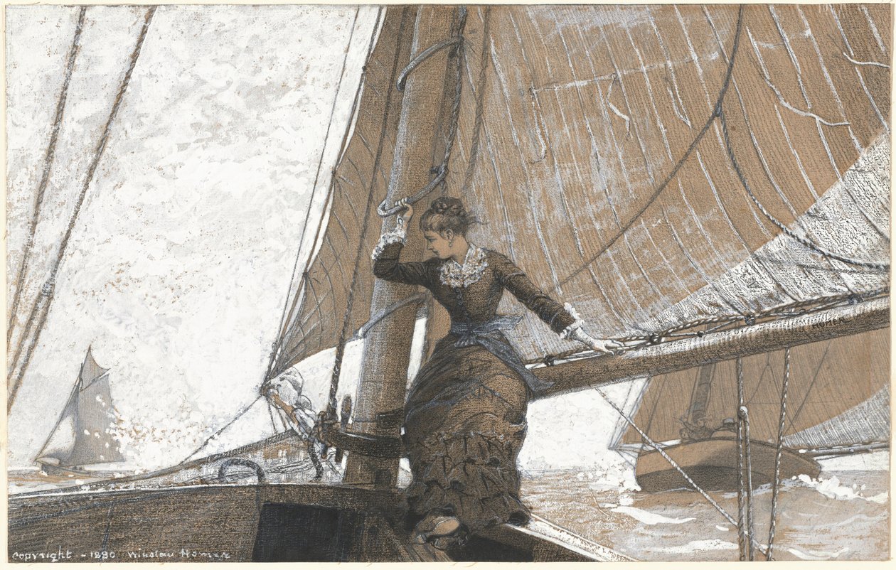 Fille de yachting - Winslow Homer
