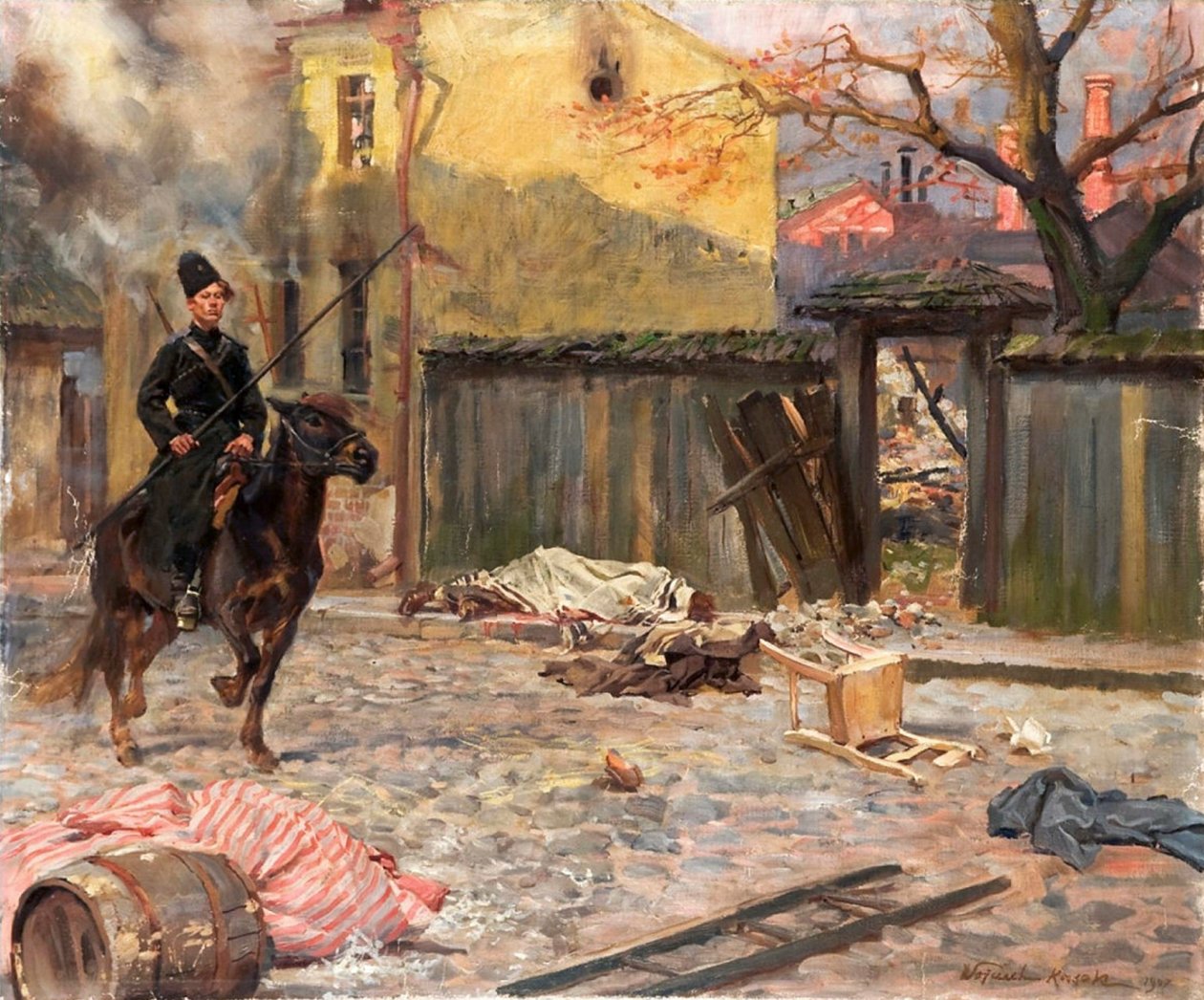 Le Raid Pogrom - Wojciech Kossak