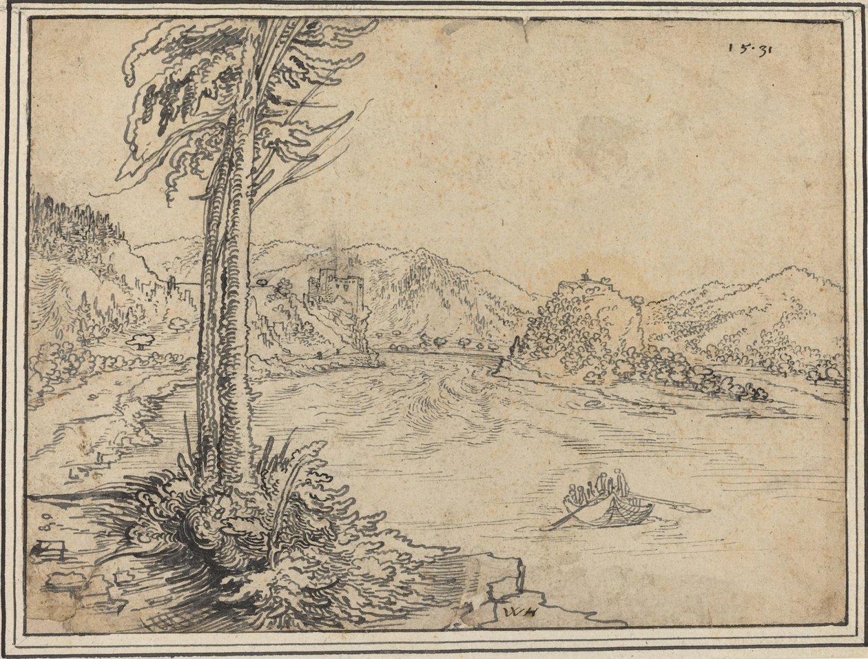 Les rapides du Danube près de Grein - Wolf Huber
