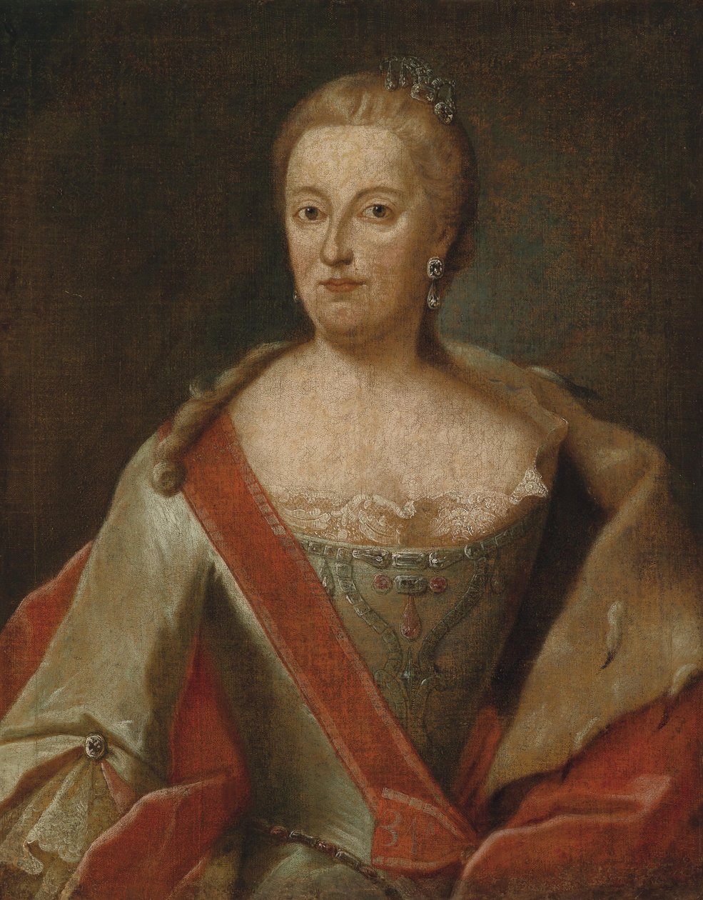 Maria Anna de Saxe (1728-1797) - Workshop of Georg Desmarées
