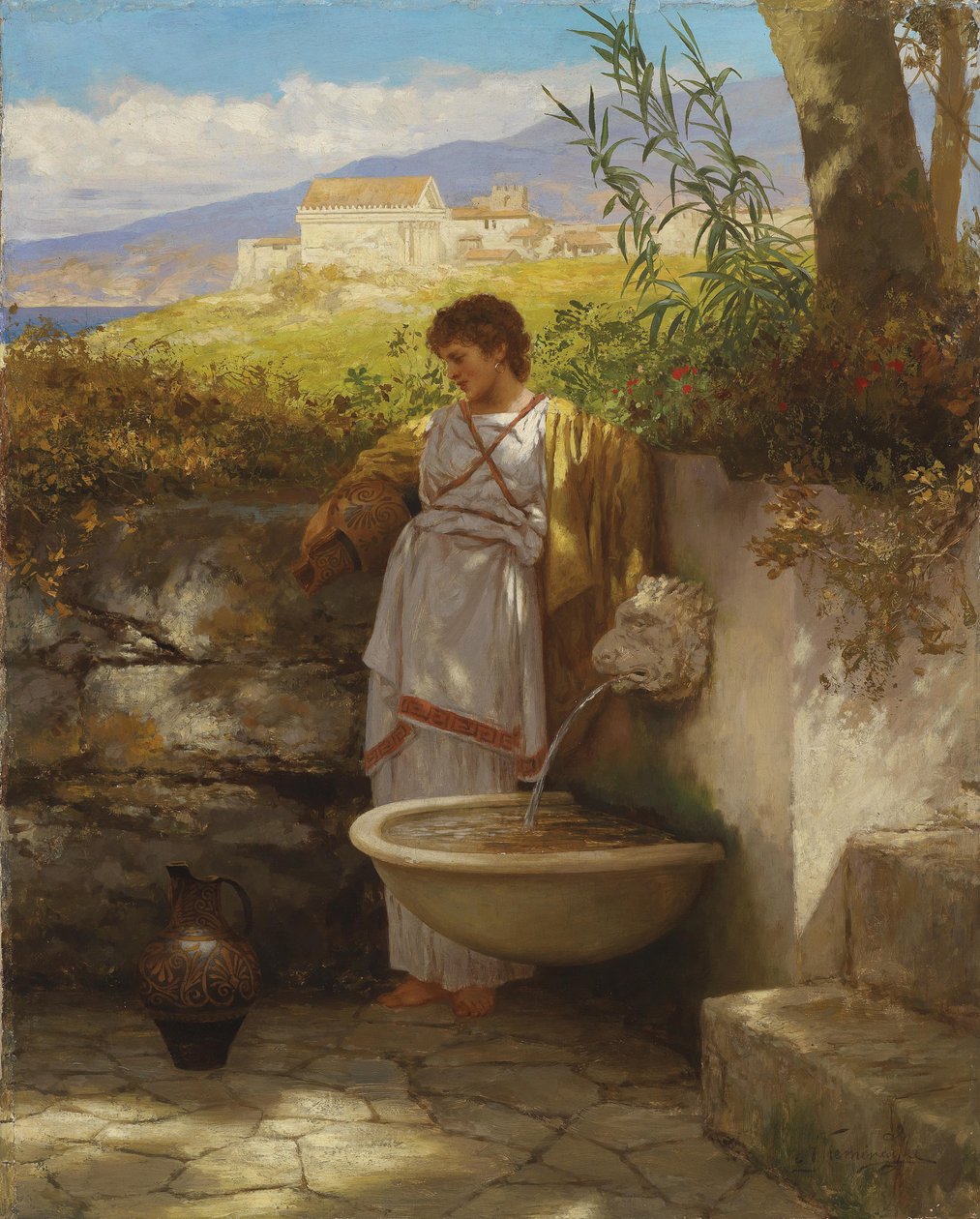À la fontaine - Henryk Siemiradzki