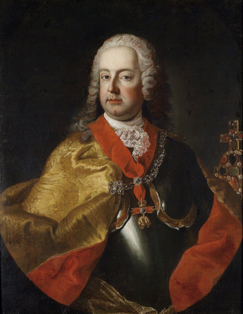 Portrait de François Ier, empereur du Saint-Empire romain (1708-1765) - Workshop of Martin van Meytens