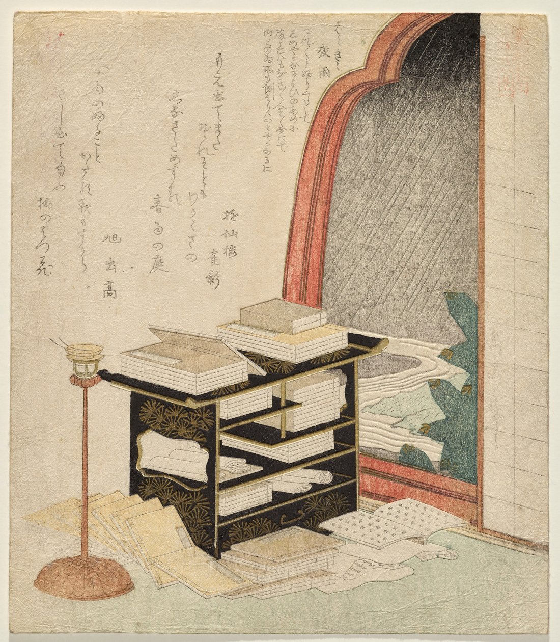 Pluie nocturne - Yashima Gakutei