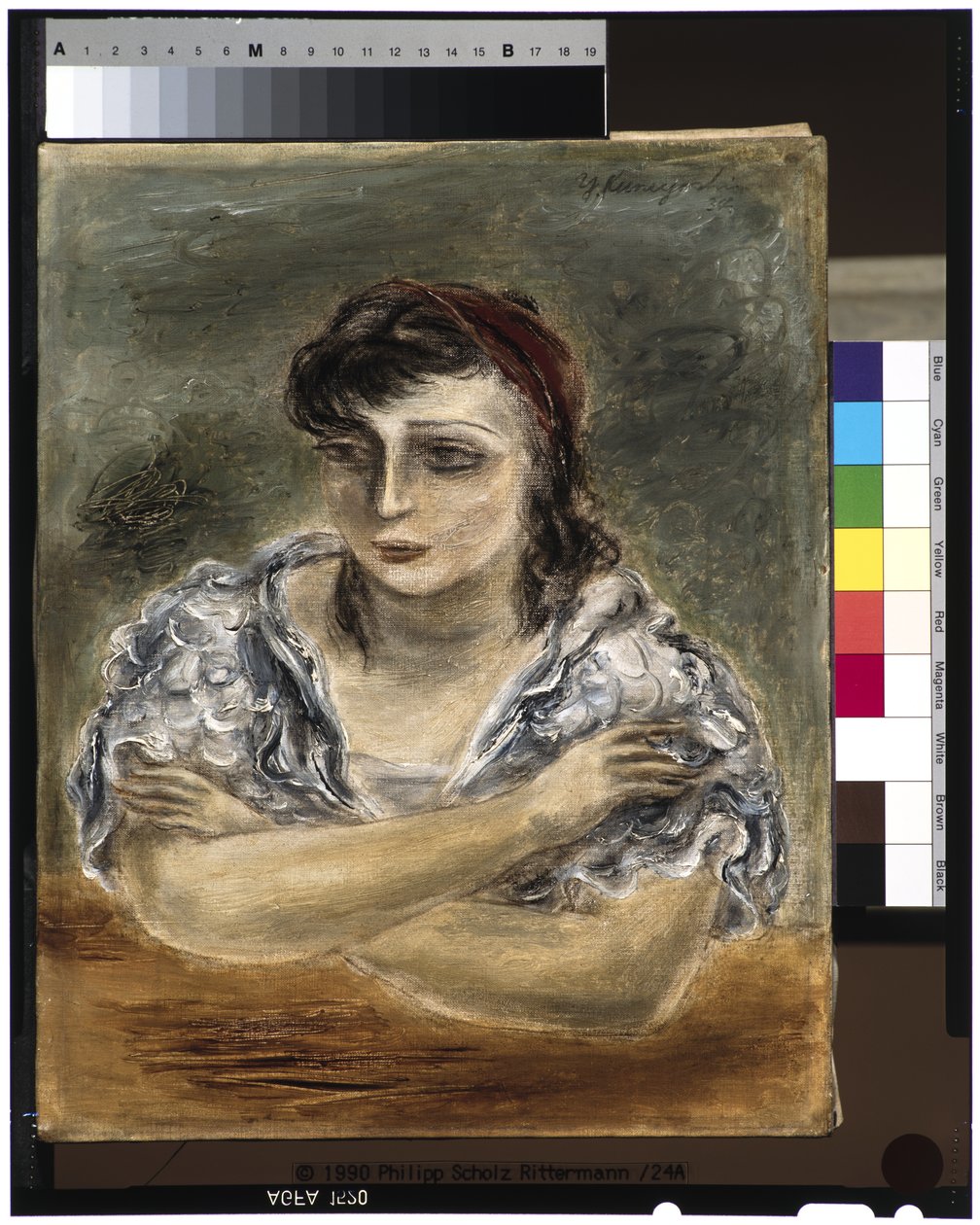 Fille en robe blanche (Sara Mazo) - Yasuo Kuniyoshi