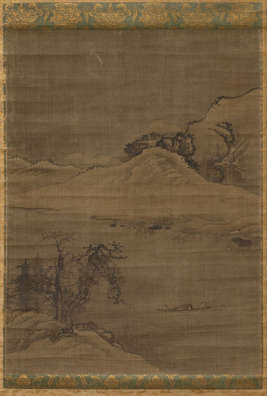 Paysage avec des pêcheurs - Yi Bul hae