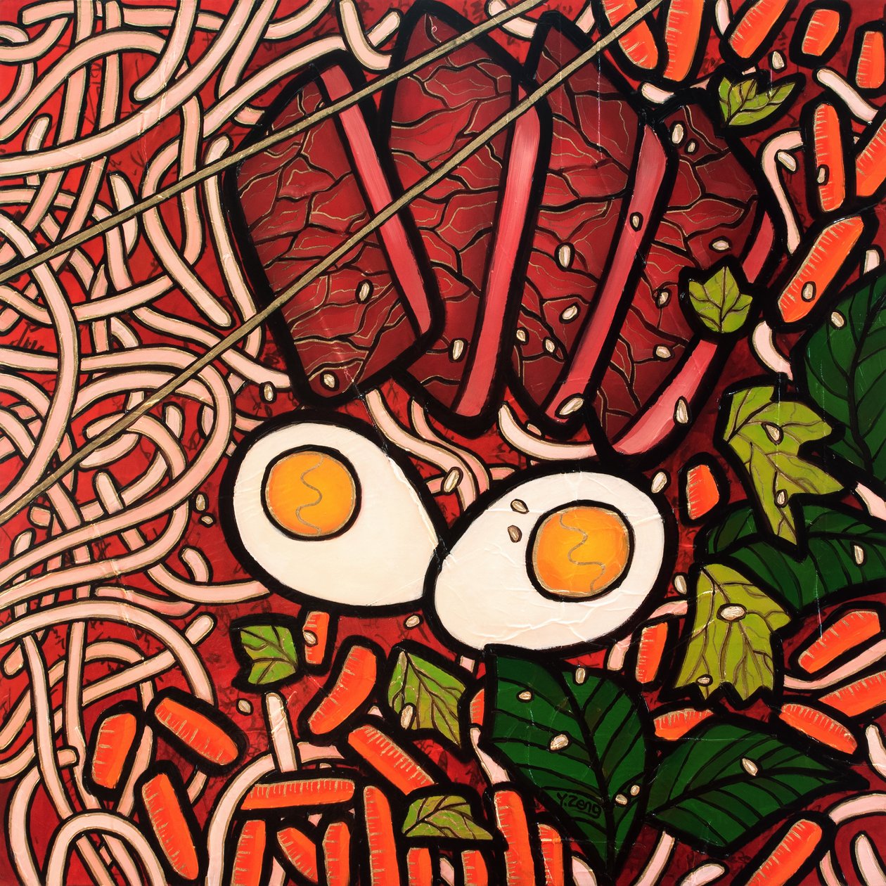 Nouilles ramen au bœuf, 2023 - Yue Zeng