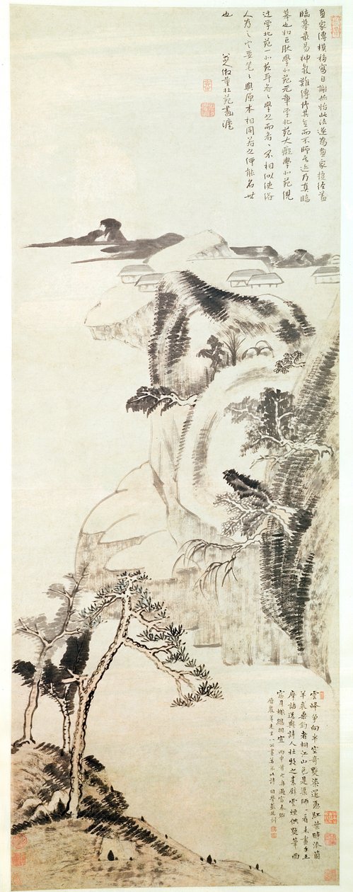 Paysage par Bada Shanren (Zhu Da) (1625-1705) - Bada Shanren