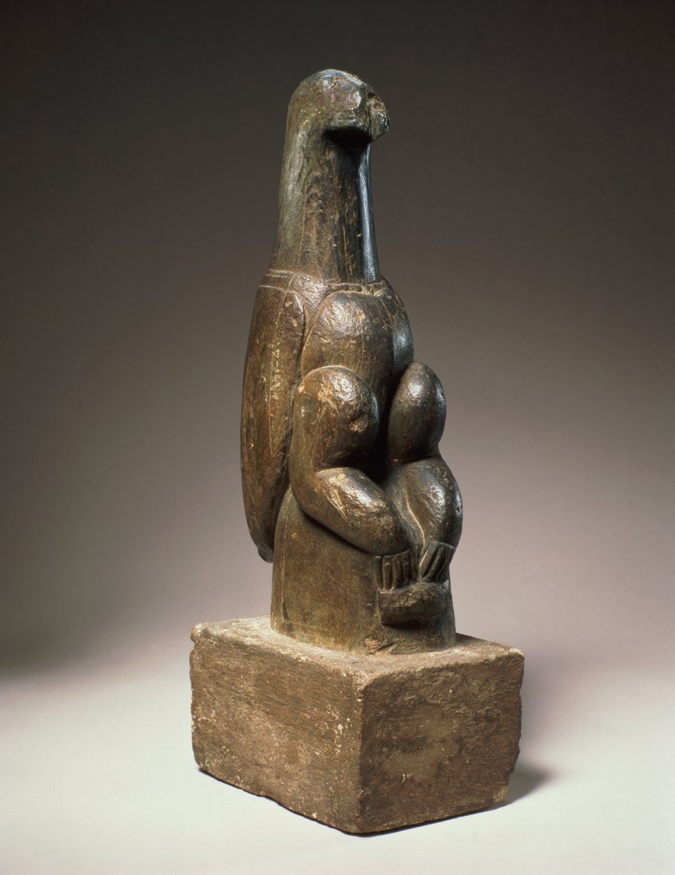 Oiseau sculpté en stéatite, zimbabwéen, 13e-15e siècle - Zimbabwean