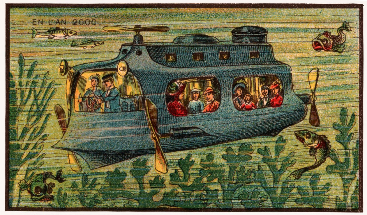 Un bus sous-marin, vers 1910 - . .