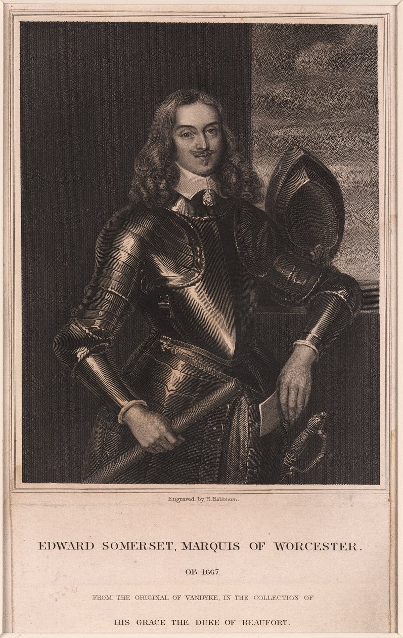 Edward Somerset, marquis de Worcester, vers 1640 - Frederick (attr. to) Barnard