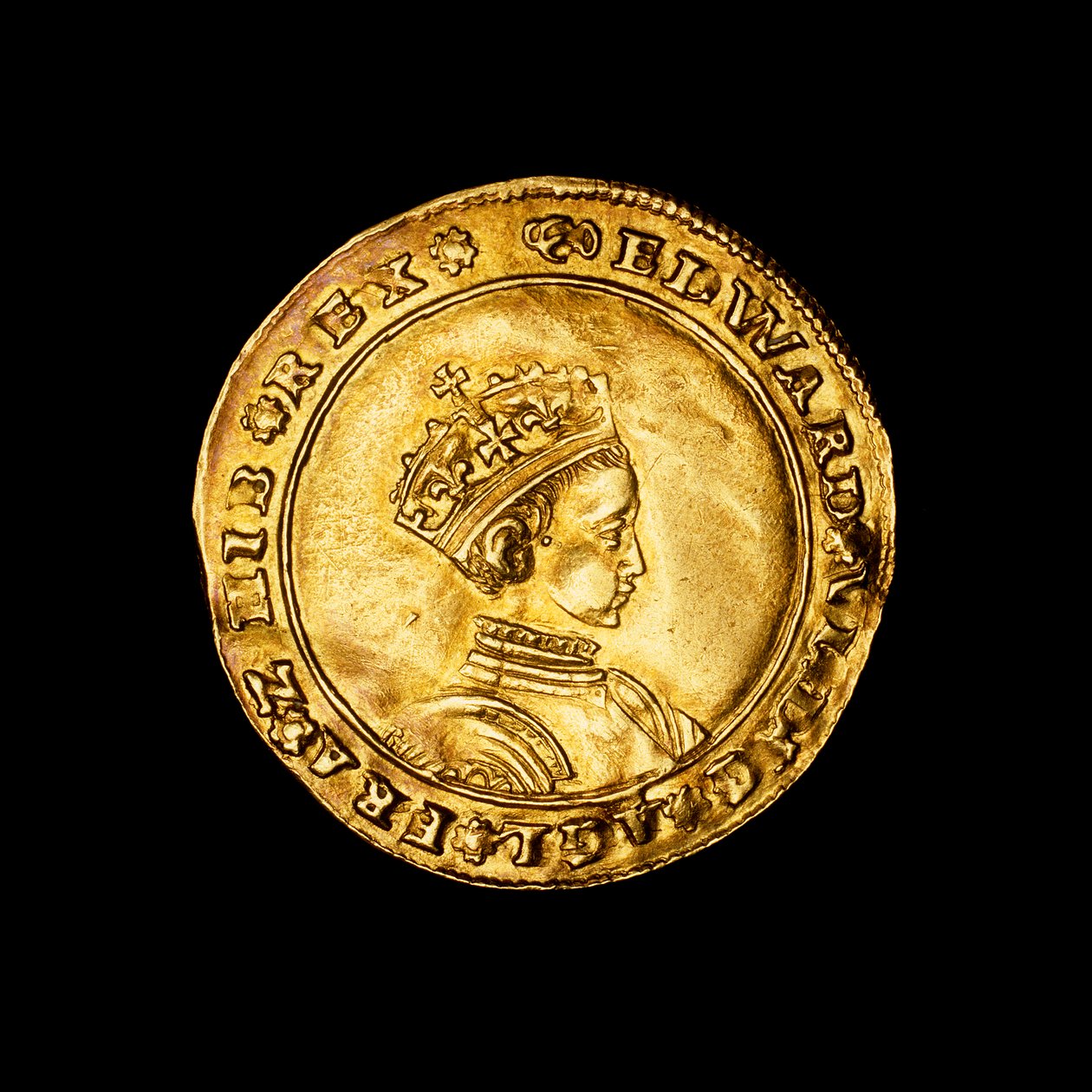 Demi-souverain en or anglais frappé - Hippolyte Lalaise Devéria