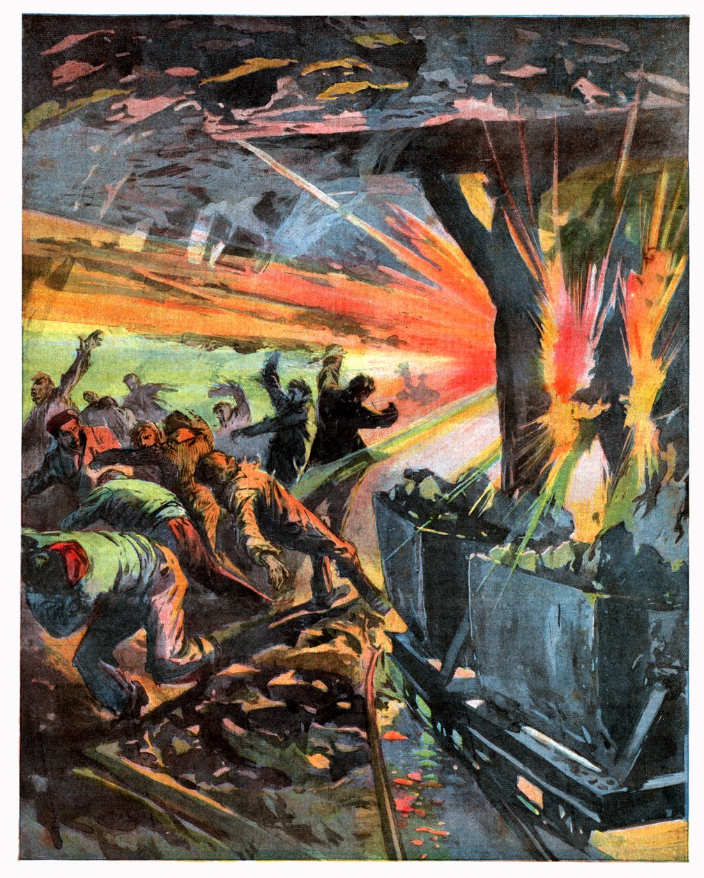 Explosion de grisou - . .