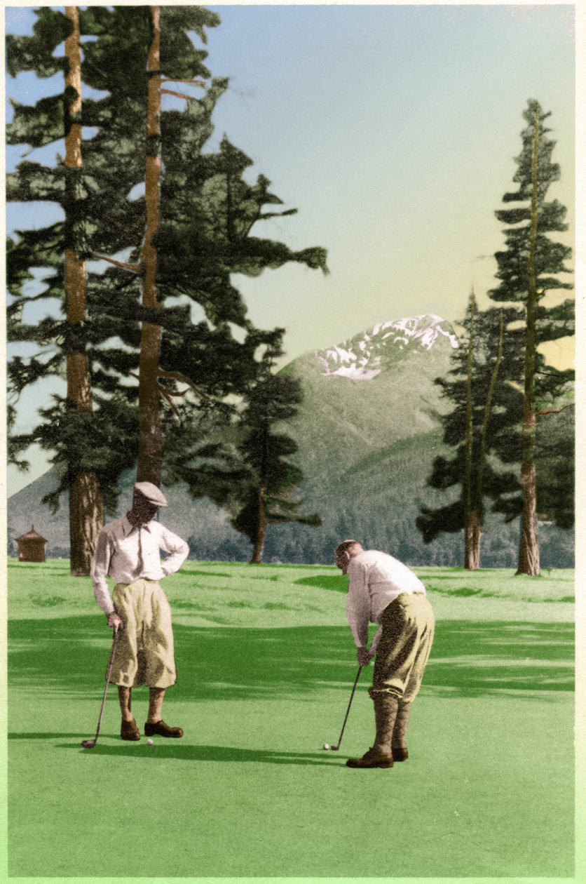 Golf à St Moritz - . .