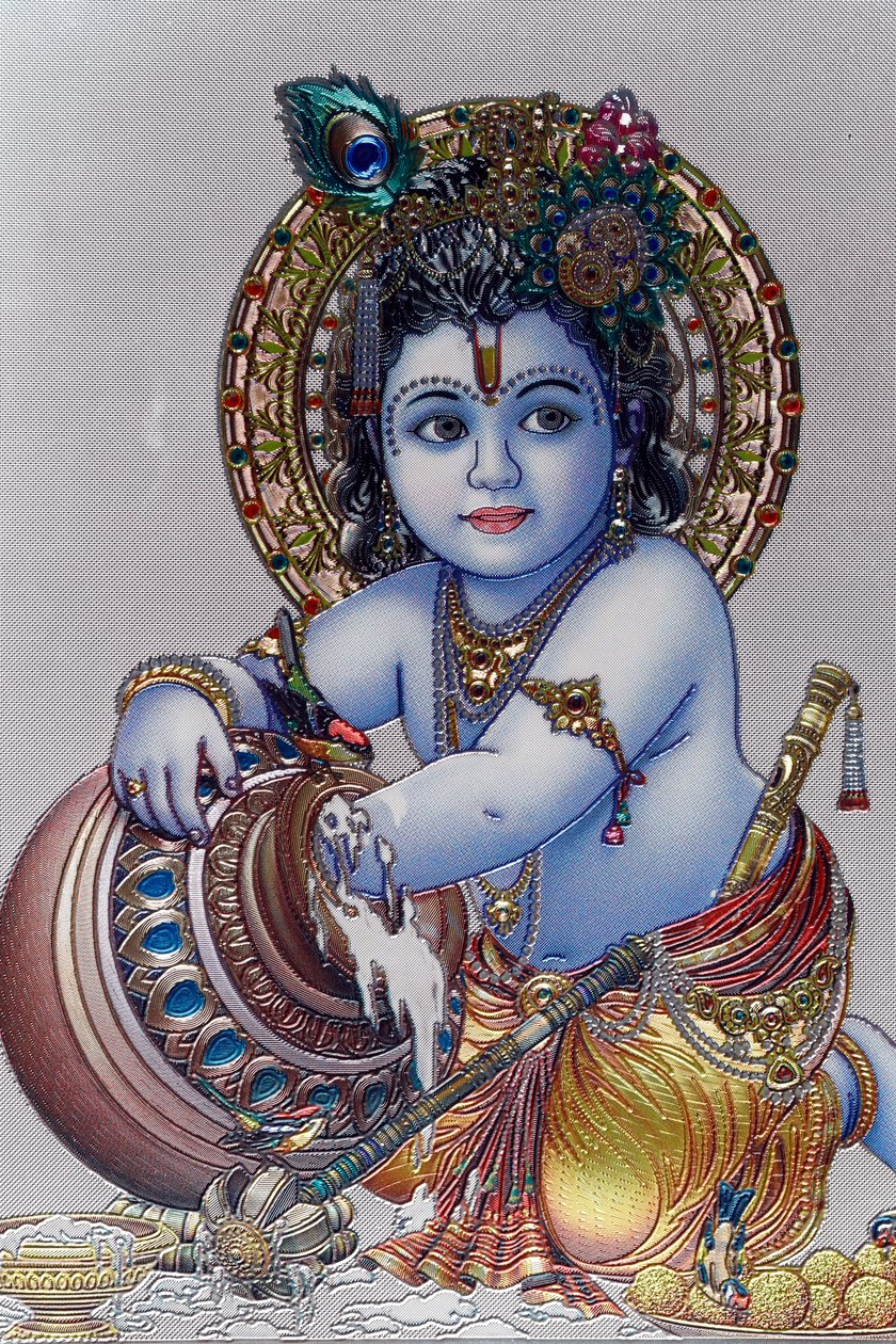 Enfant Seigneur Krishna. Dieu hindou - . .