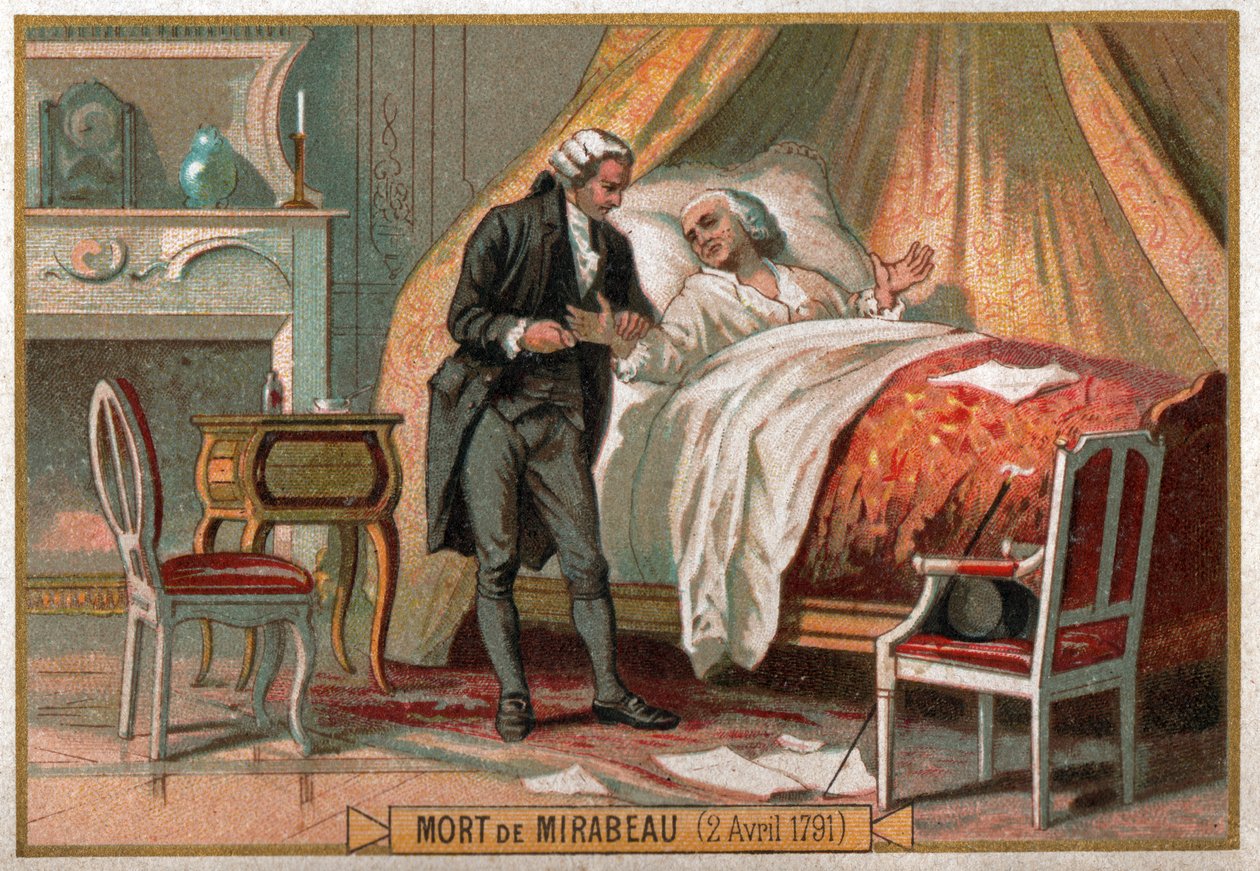 Mort de Mirabeau - Ferdinand Georg Waldmuller