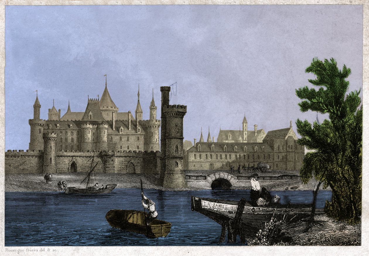 Le Vieux Louvre, début du 19e siècle - . .