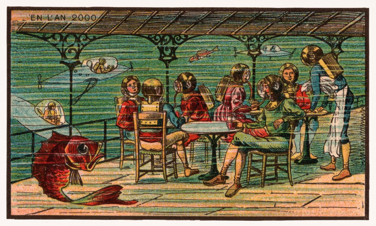 Terrasse sous-marine, vers 1910 - . .