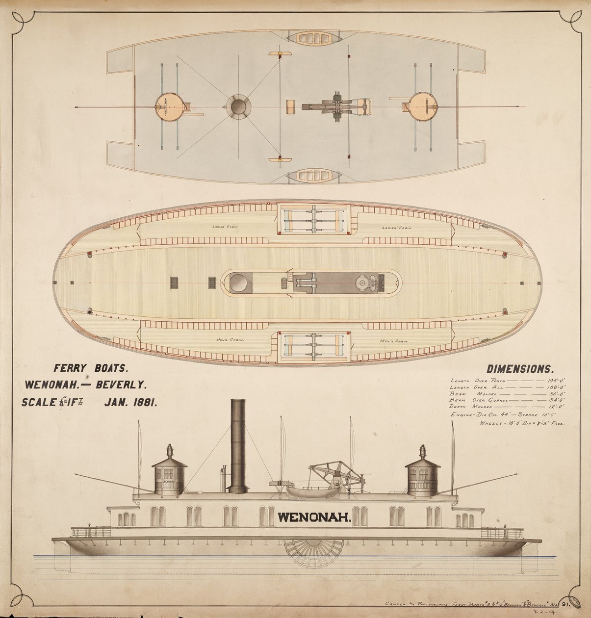 Bateaux Ferry Wenonah et Beverly - . .