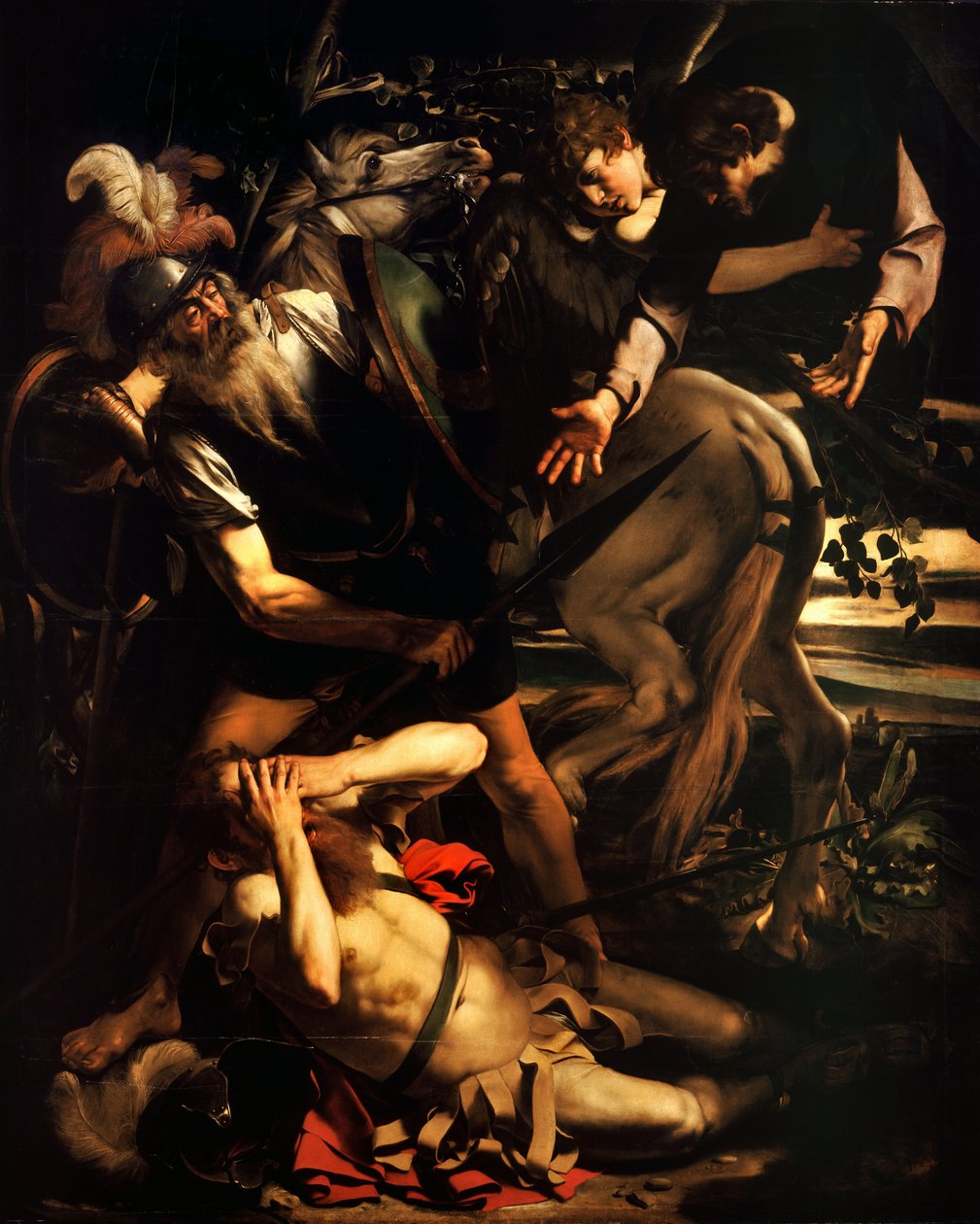 La Conversion de Saint Paul - Michelangelo Merisi da  Caravaggio