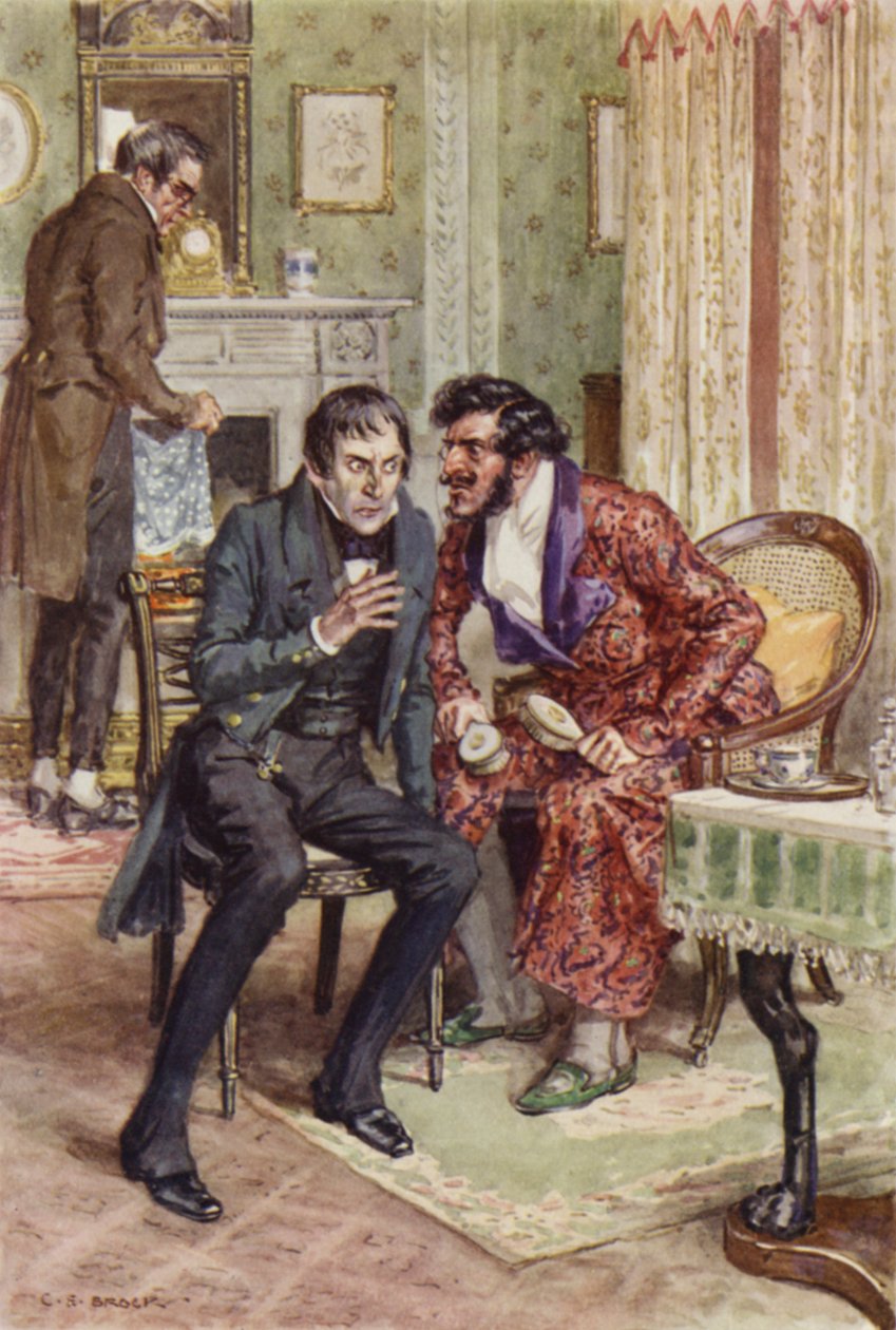 Illustration pour Martin Chuzzlewit - after Charles Edmund Brock