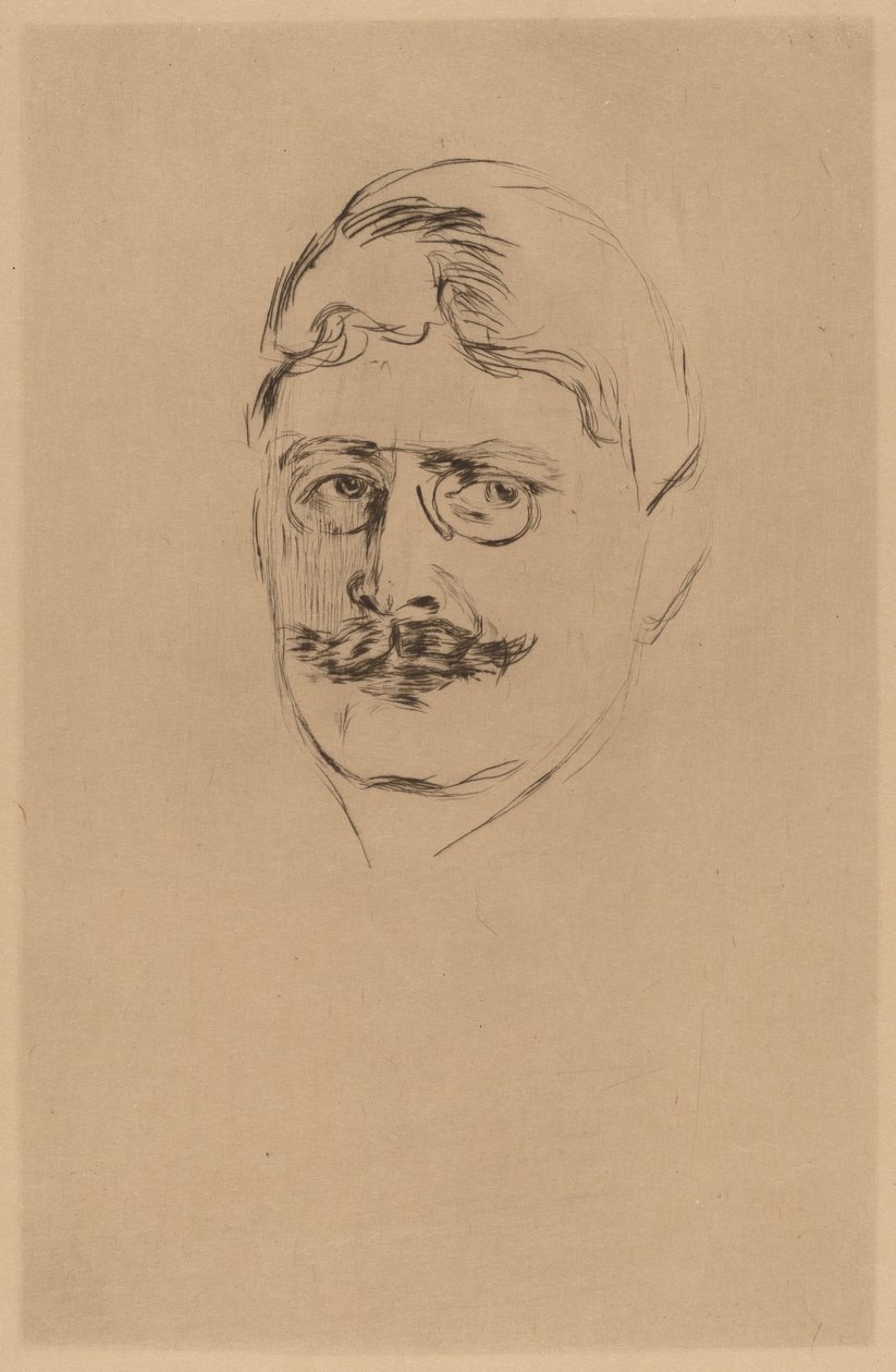 Knut Hamsun - after Edvard Munch