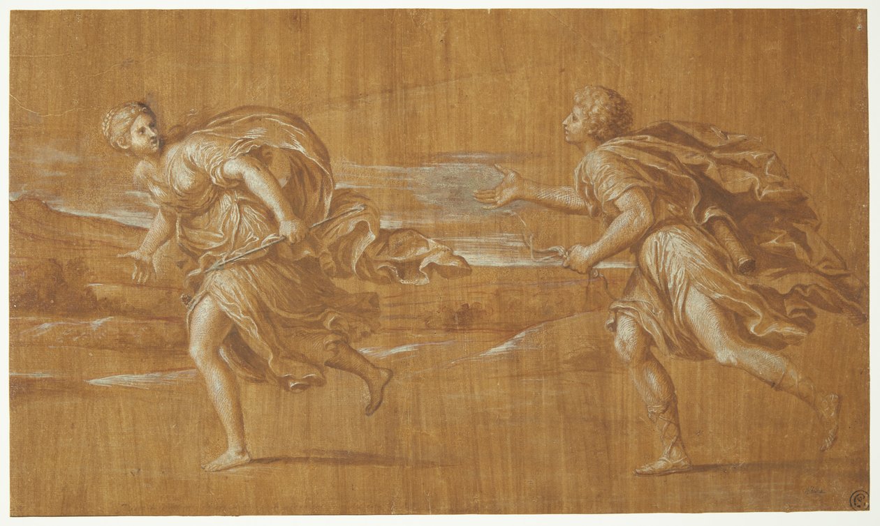 Apollon poursuivant Daphné - after Francesco Albani