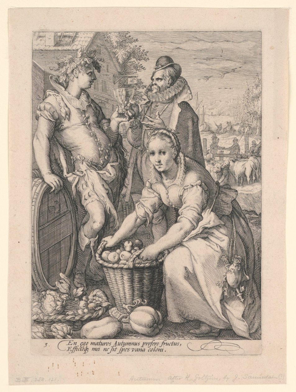 Les Quatre Saisons (Automne) - after Hendrik Goltzius